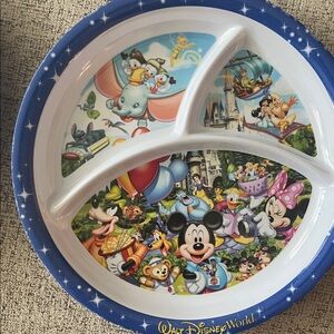 Disney World Blue Party Plate  set of 2
